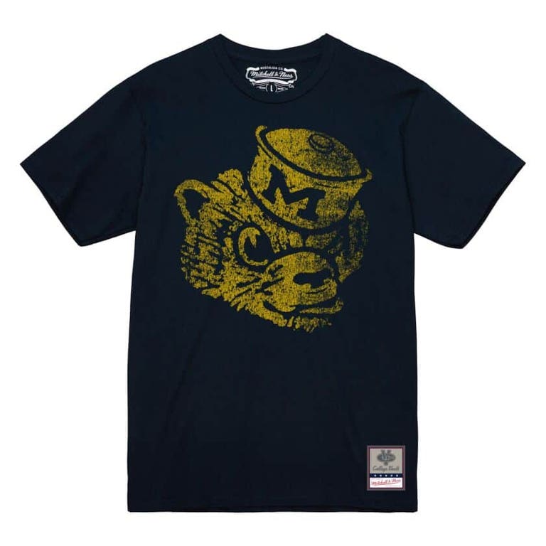 Michigan Wolverines Vintage Logo Mitchell and Ness Shirt