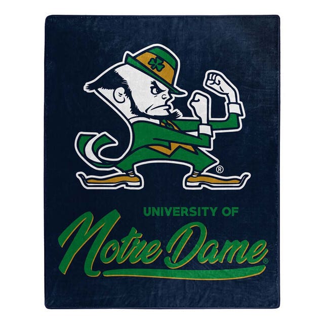 Notre Dame Fighting Irish Digitized Design Raschel Blanket 60x80"