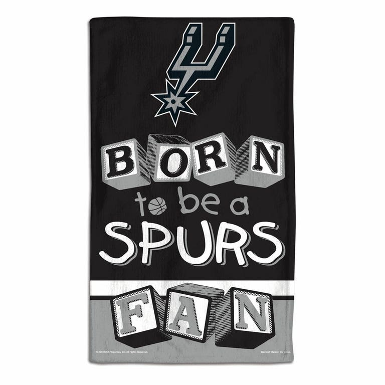 San Antonio Spurs Baby Burp Cloth 10x17"