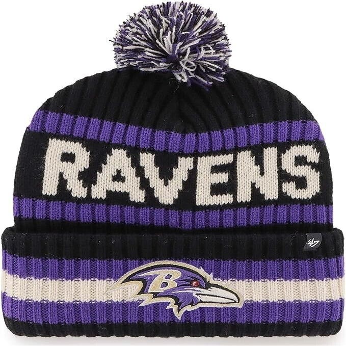 Baltimore Ravens '47Brand Pom Beanie