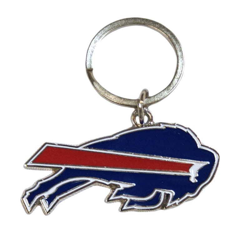 Buffalo Bills Chrome Cut Logo Keychain