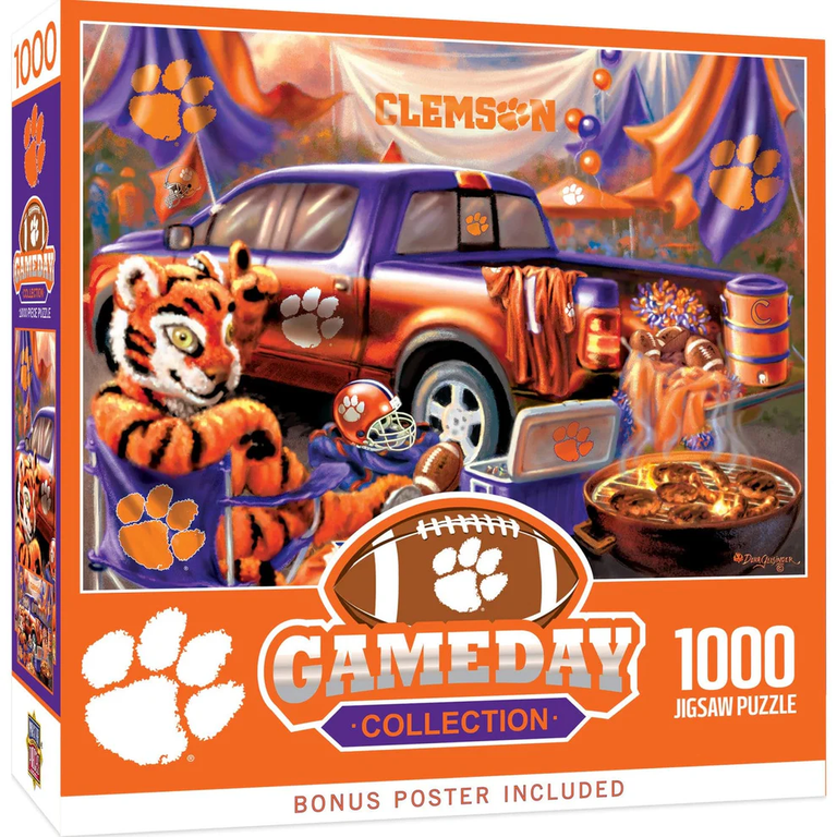 Clemson Tigers 1000 Piece Gameday Design Puzzle