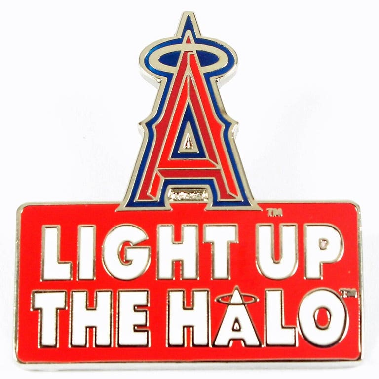 Los Angeles Angels Light up the Halo Chrome Keychain
