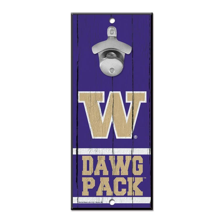 Washington Huskies Wood Bottle Opener 5x11"