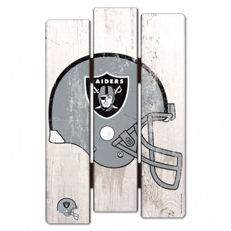 Las Vegas Raiders Wood Fence Plank Sign 11x17"