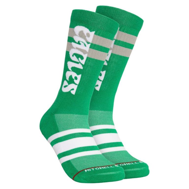 Philadelphia Eagles Retro Mitchell and Ness Lateral Socks