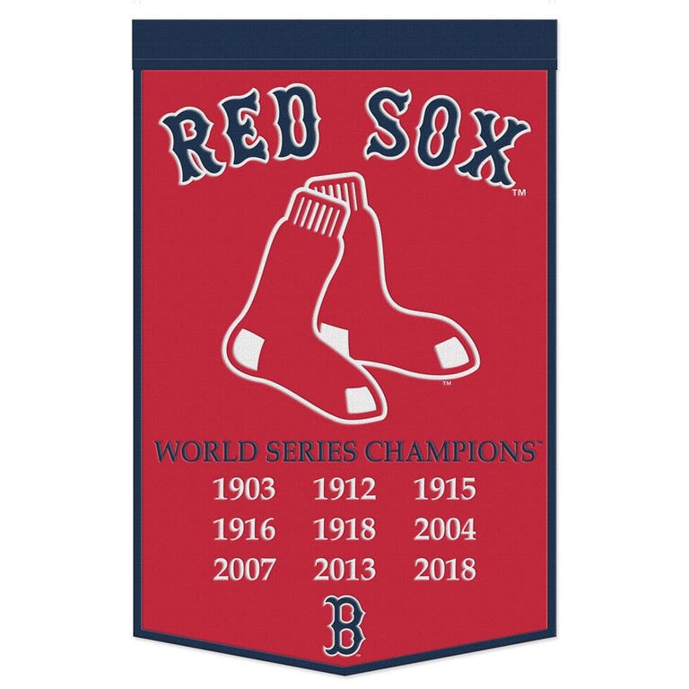 Boston Red Sox Wool Dynasty Championship Banner 24x38"