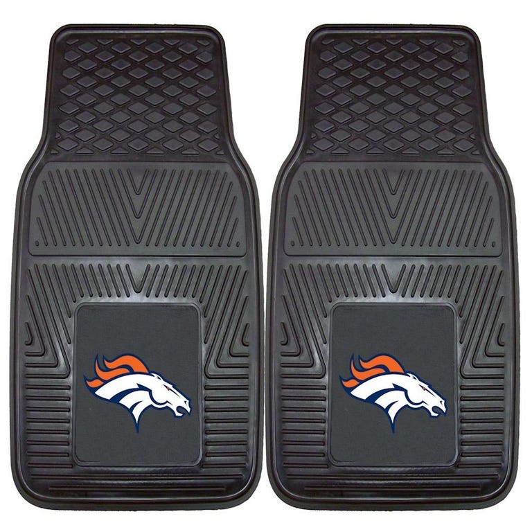 Denver Broncos Heavy Duty 2 Piece Vinyl Car Mats