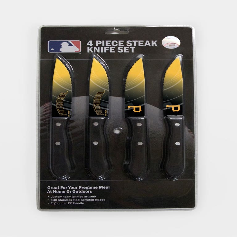 Pittsburgh Pirates Steak Knife 4 Pack Set