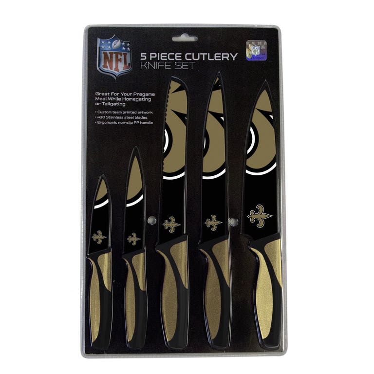 New Orleans Saints Kitchen Knife Set - 5 Pack