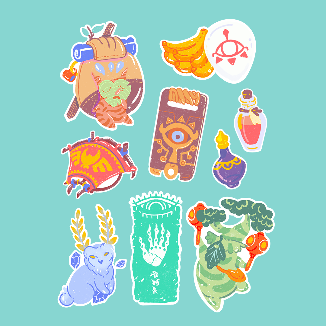 Tears of the Kingdom Sticker Sheet