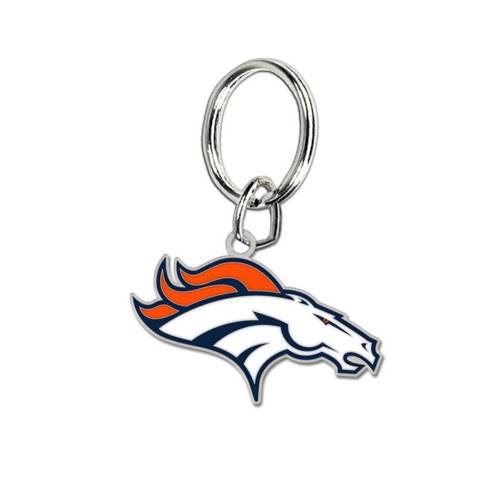 Denver Broncos Cloisonne Metal Keychain
