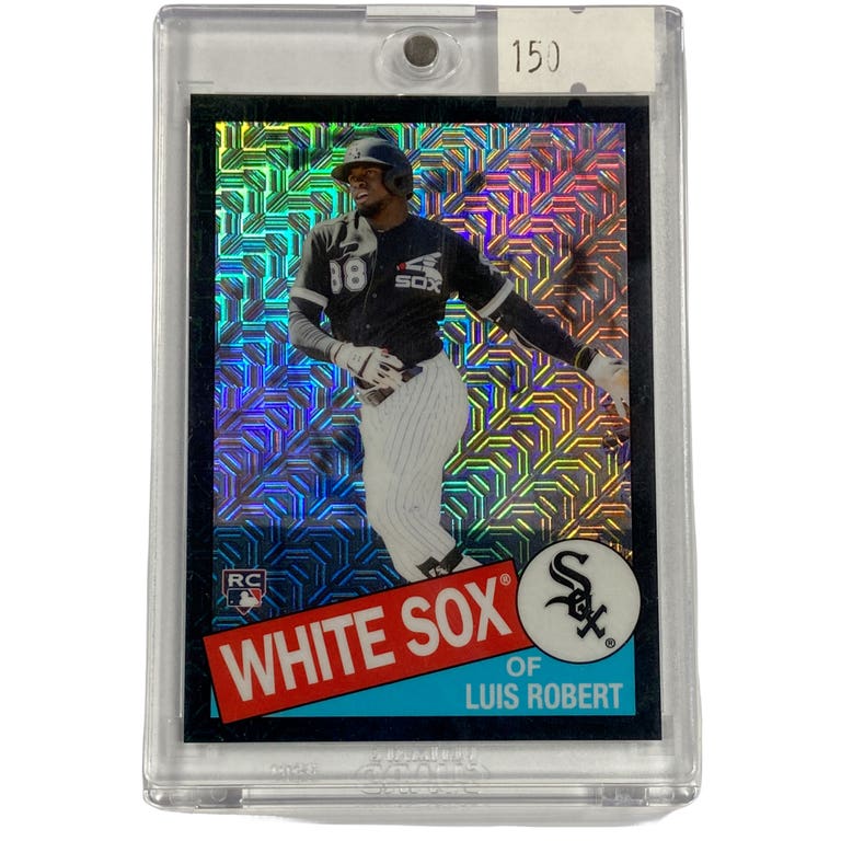 Chicago White Sox Luis Robert Black Border Topps Rookie Baseball Card 68/199