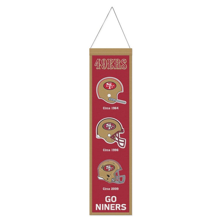 San Francisco 49ers Wool Evolution Banner 8x32"