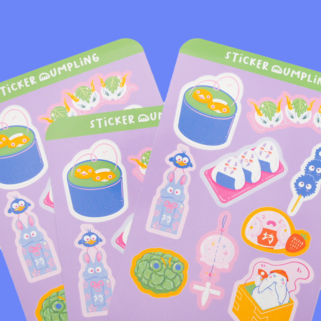 Ghibli Matcha Sticker Sheet