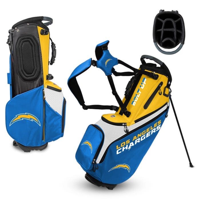 Los Angeles Chargers Hybrid Back Nine Carry Golf Bag