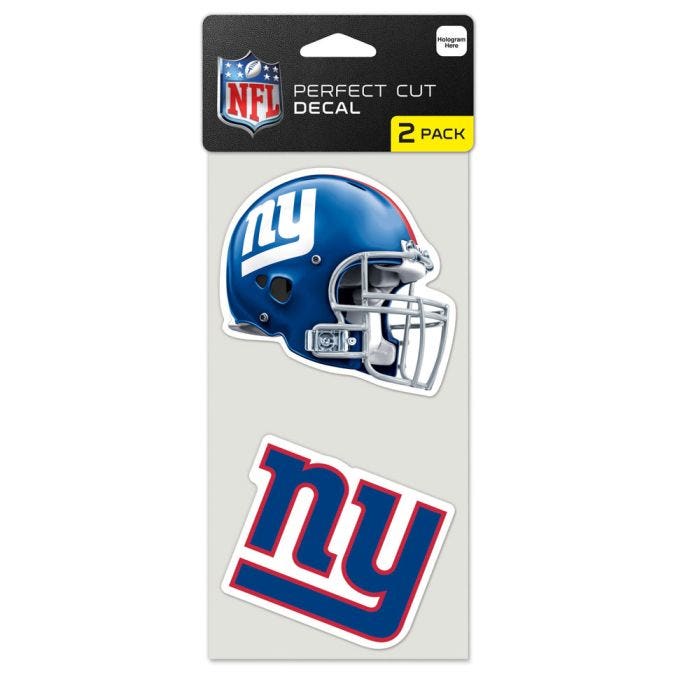 New York Giants Perfect Cut Decals 2 pack