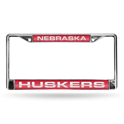 Nebraska Huskers Laser Chrome License Plate Frame