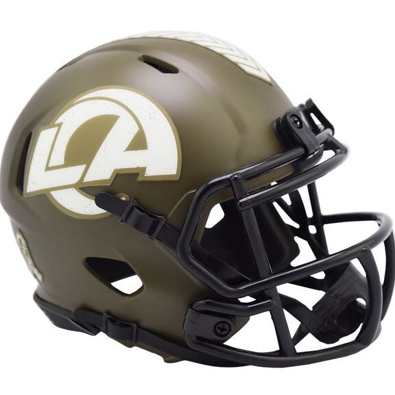Los Angeles Rams 2022 Riddell Salute to Service Mini Helmet