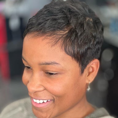 Pixie Cut ONLY (🚫no shampoo/style) Straight or Relaxed hair