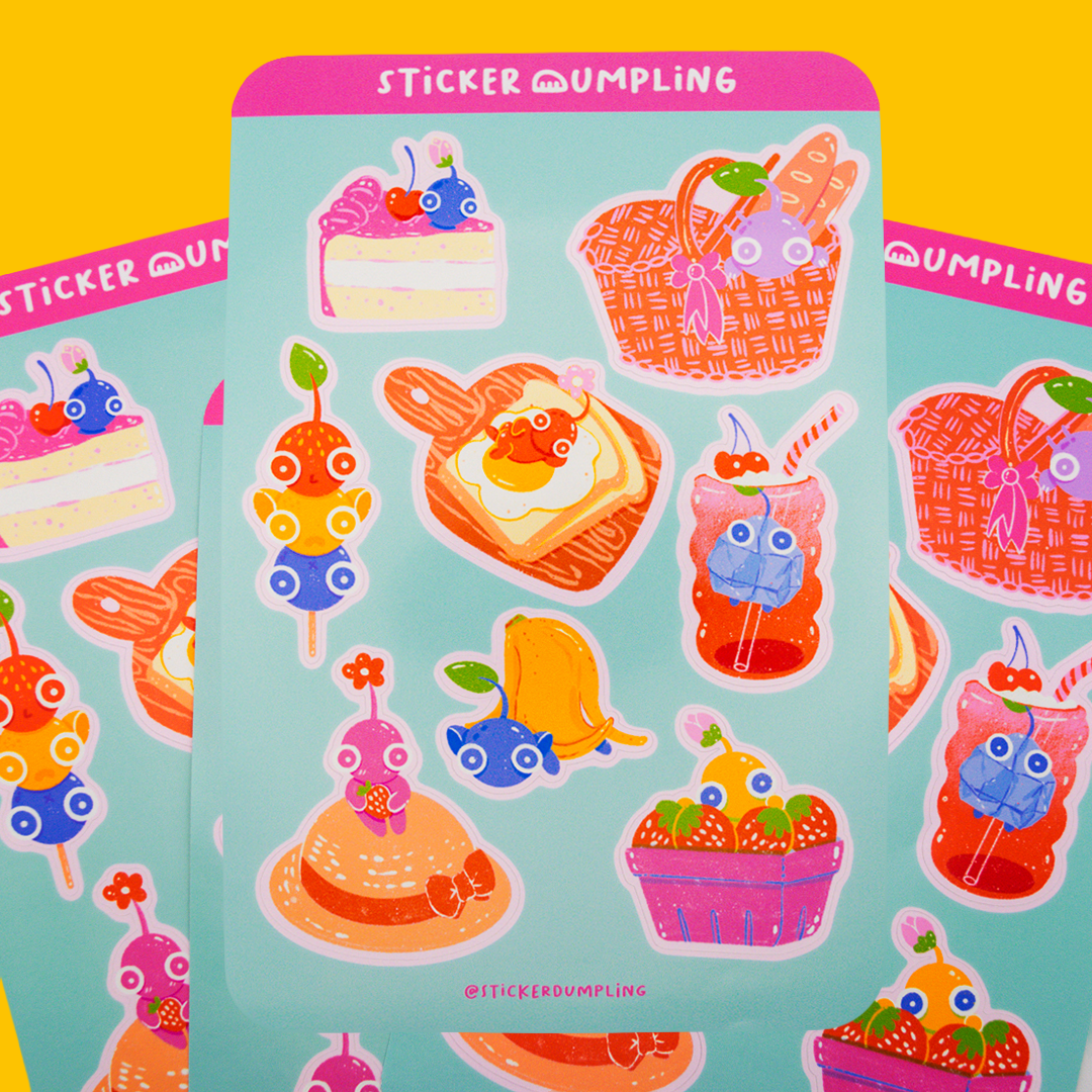 Pikmin Picnic Sticker Sheet