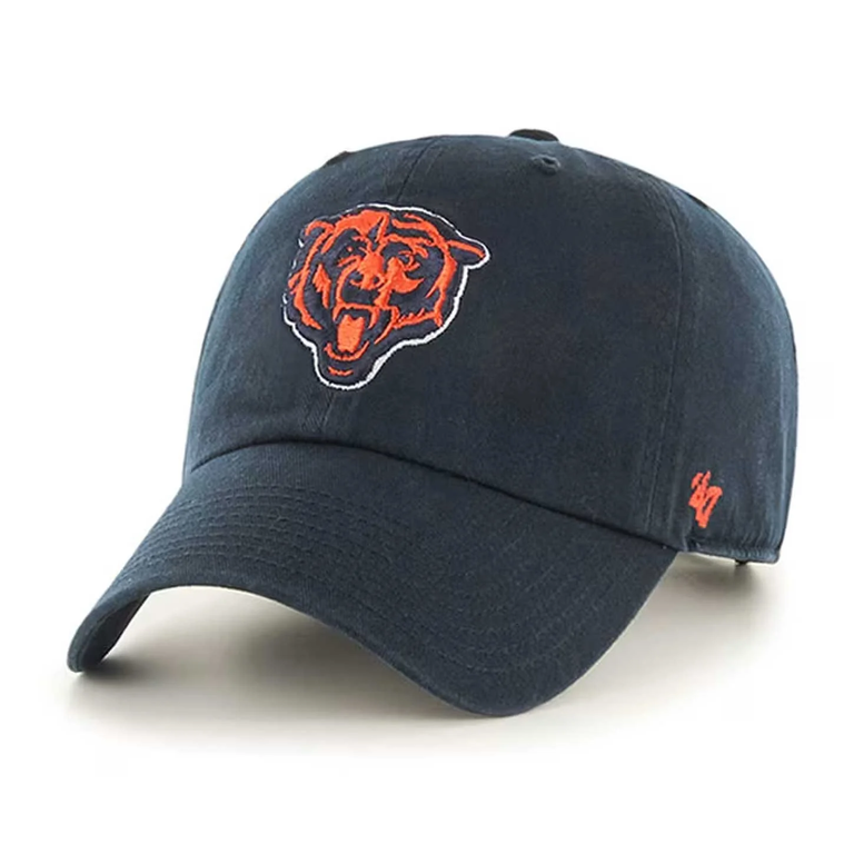 Chicago Bears Navy Alternate Logo '47Brand Cleanup Adjustable Hat