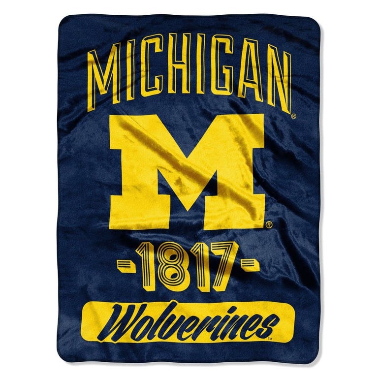 Michigan Wolverines 46x60" Varsity Design Rolled Blanket