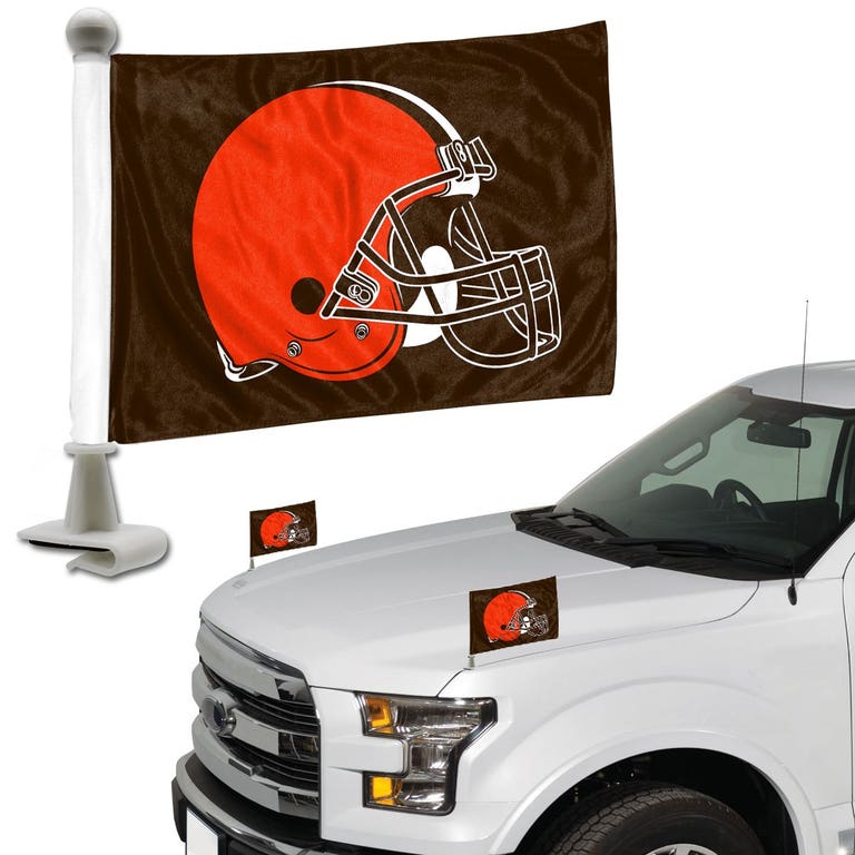 Cleveland Browns Ambassador Car Flags Set