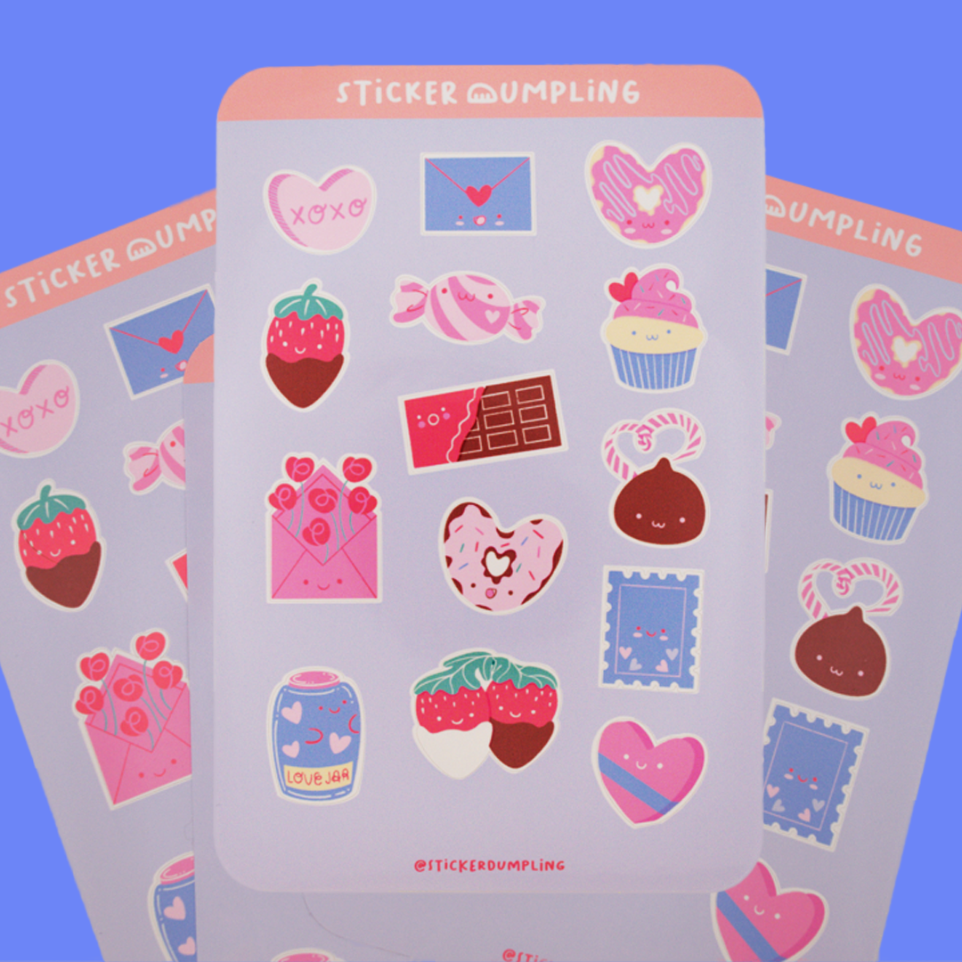 Love You Lots Sticker Sheet