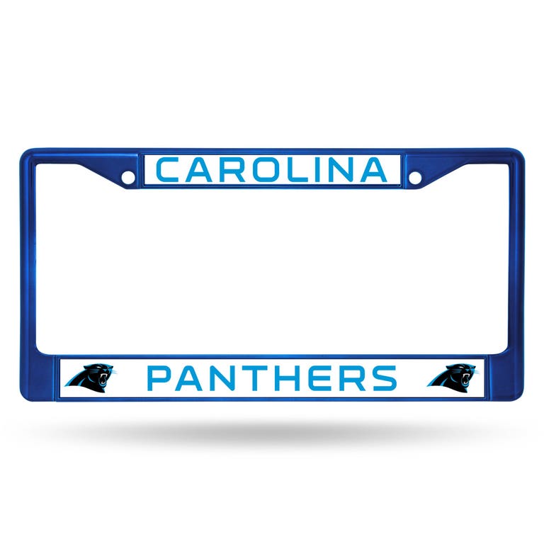 Carolina Panthers Blue Metal License Plate Frame