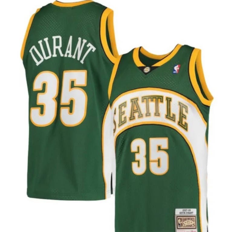 Seattle Supersonics Kevin Durant Mitchell and Ness Jersey