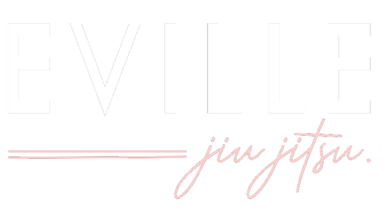 Eville Jiu Jitsu Double Line White Pink