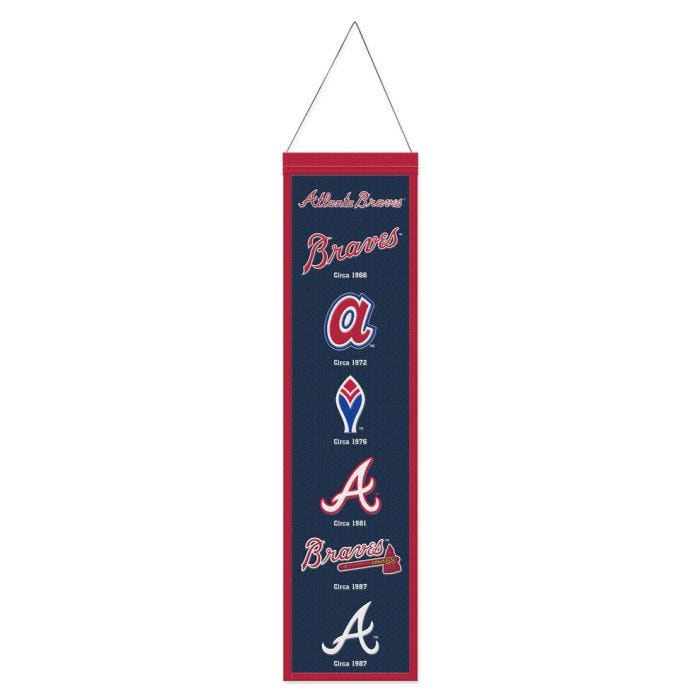 Atlanta Braves Wool Evolution Banner 8x32"
