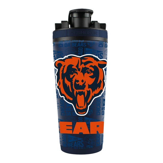 Chicago Bears 4D Stainless Steel Ice Shaker 26oz
