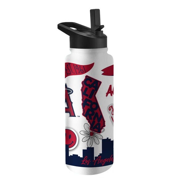 Los Angeles Angels Native Quencher Stainless Steel Bottle 34oz