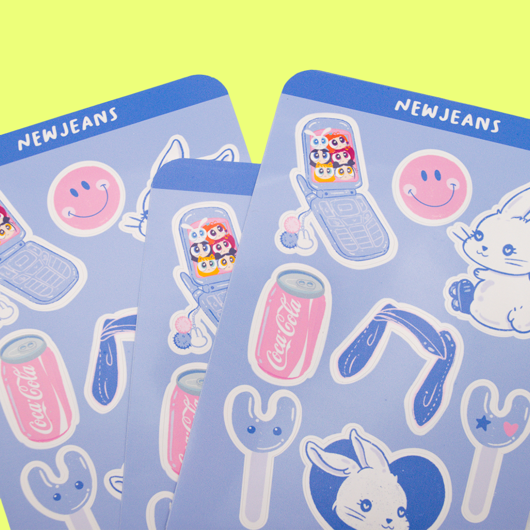 NewJeans Sticker Sheet
