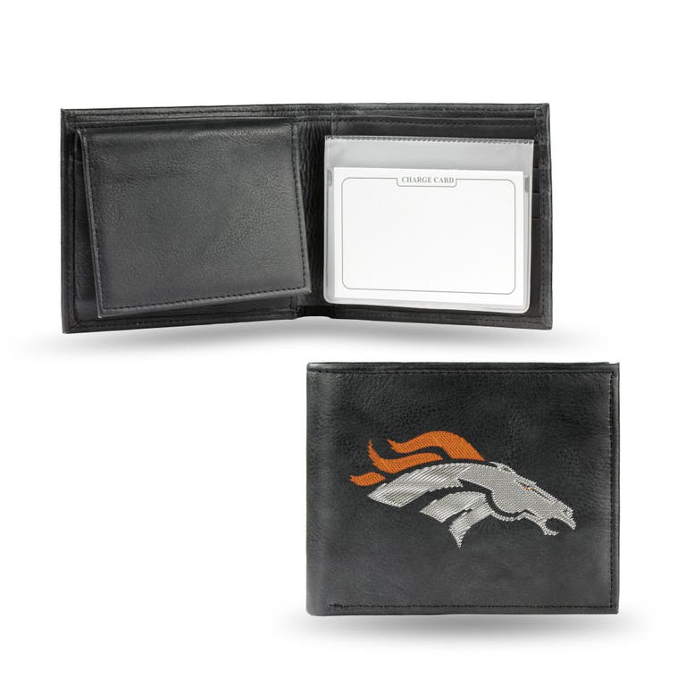 Denver Broncos Embroidered Leather Bi-Fold Wallet