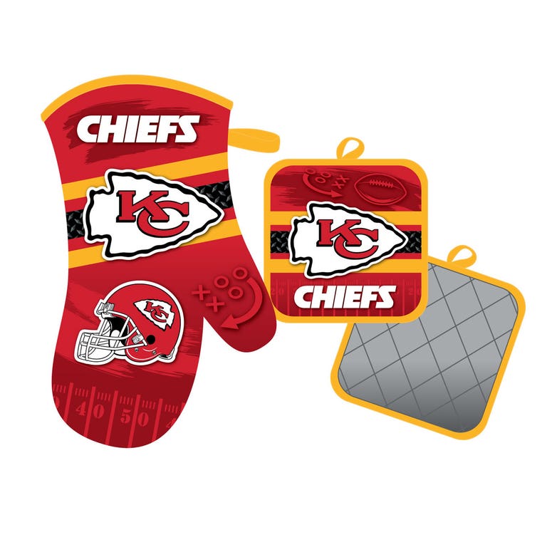 Kansas City Chiefs Oven Mitt and Pot Holder Set