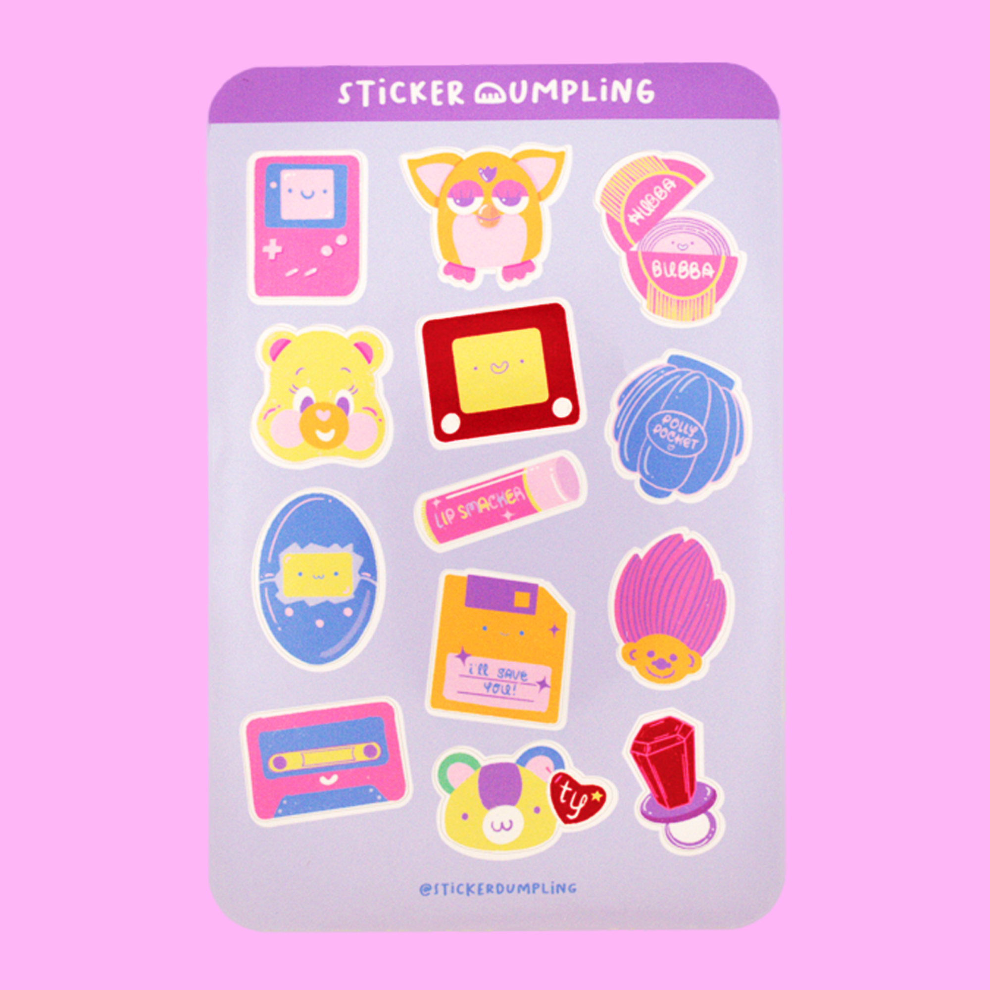 I Love the 90's Sticker Sheet