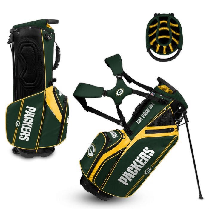 Green Bay Packers Hybrid Caddie Carry Golf Bag