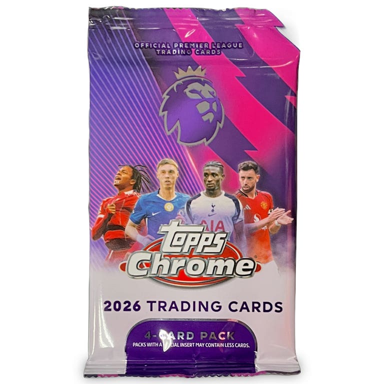 2026 Topps Chrome Premier League EPL Soccer Pack