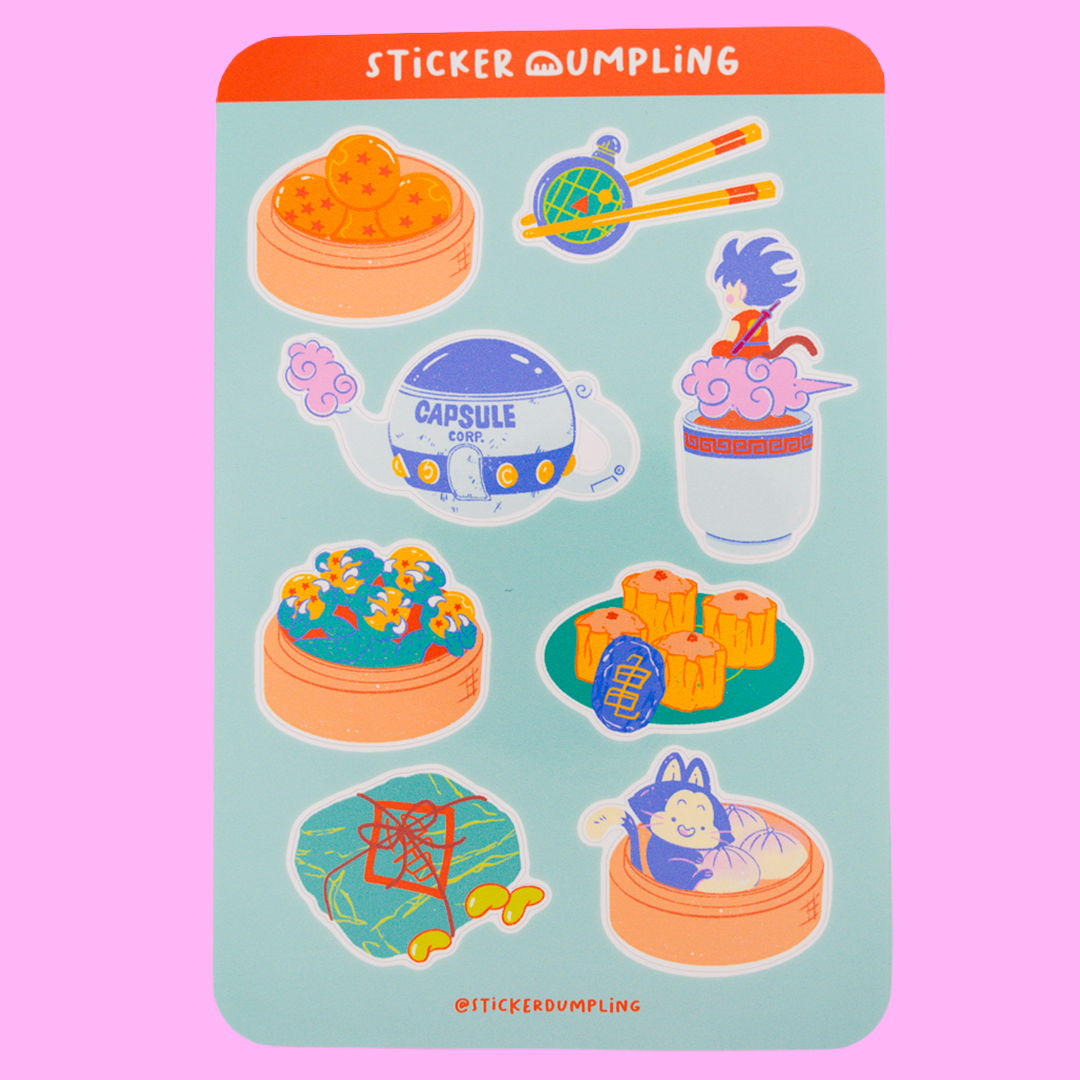 Dragon Dim Sum Sticker Sheet