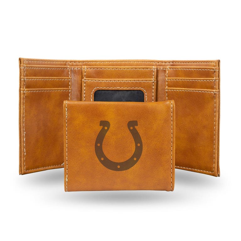 Indianapolis Colts Laser Engraved Trifold Leather Wallet