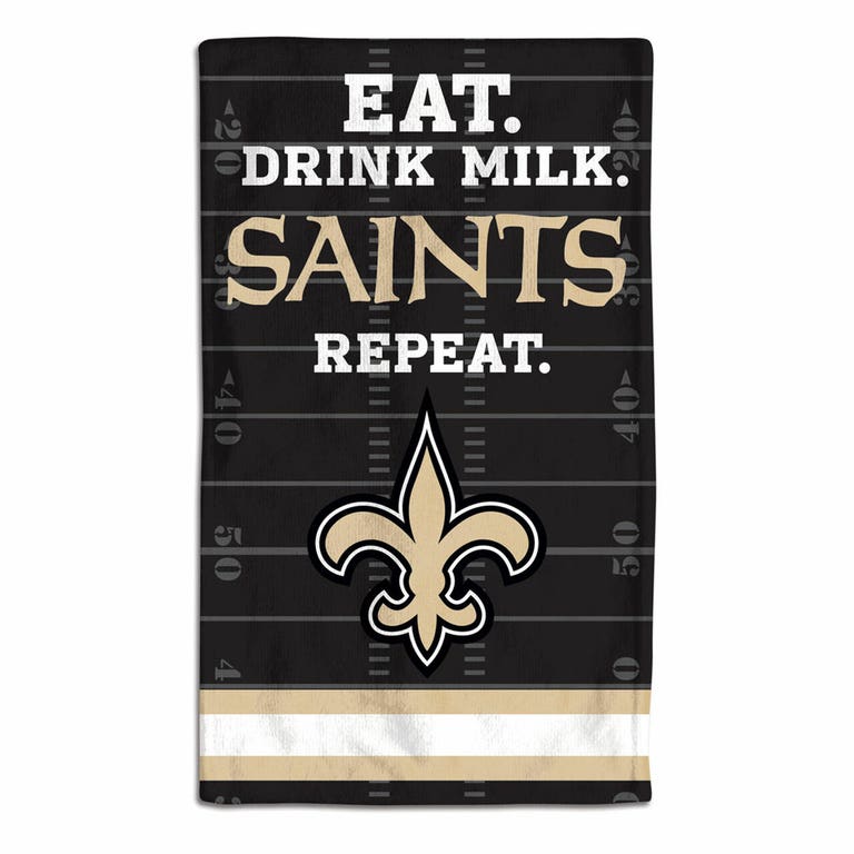 New Orleans Saints Baby Burp Cloth 10x17"