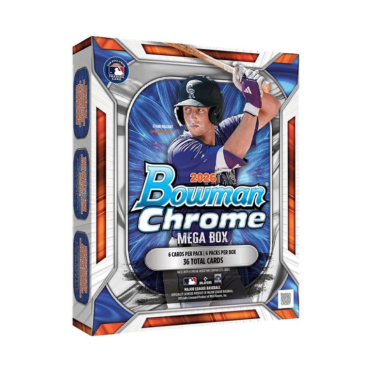 2026 Bowman Chrome Baseball Mega Box