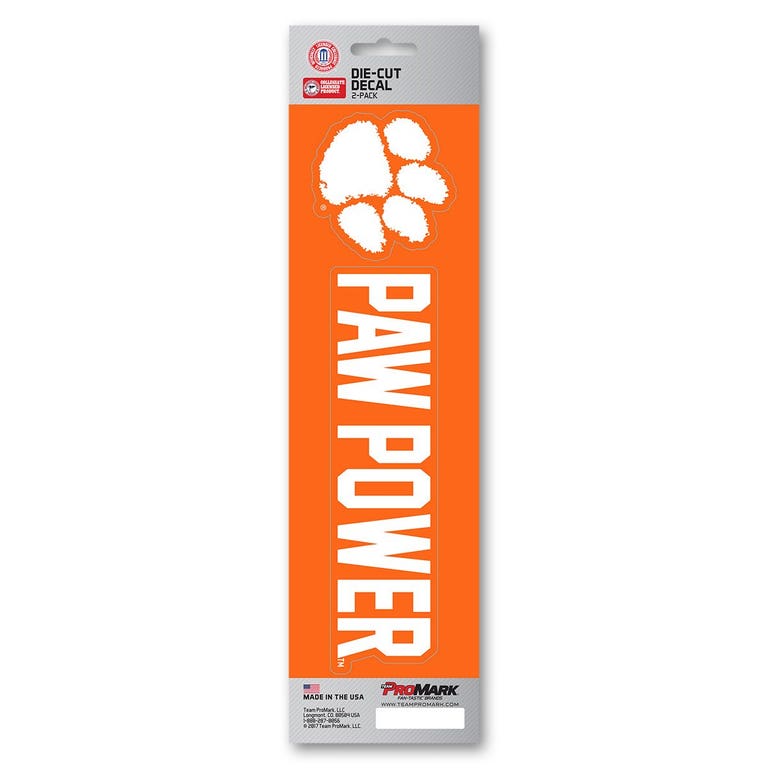 Clemson Tigers Slogan Die Cut Decal 2pk