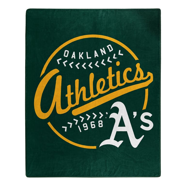 Oakland Athletics Moonshot Design Raschel Blanket