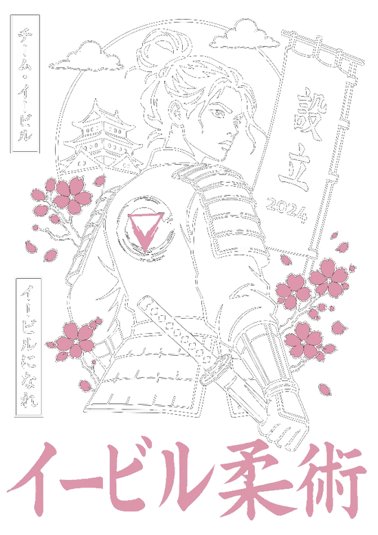 Eville Samurai White Pink