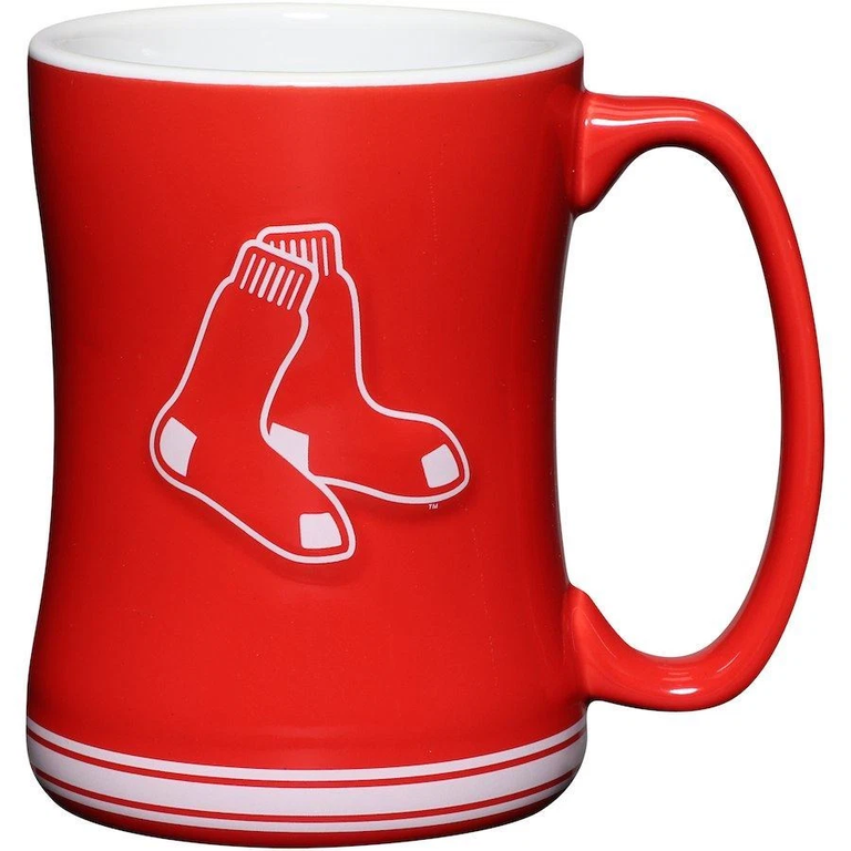 Boston Red Sox Red Sculpted Coffee Mug 14oz