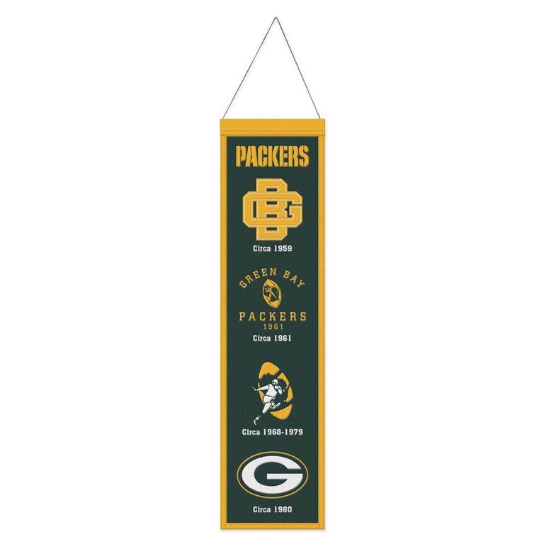 Green Bay Packers Wool Evolution Banner 8x32"